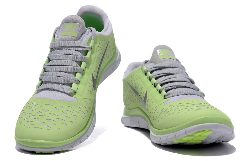 Hot Nike Free3.0 Women Shoes Gray/Palegreen